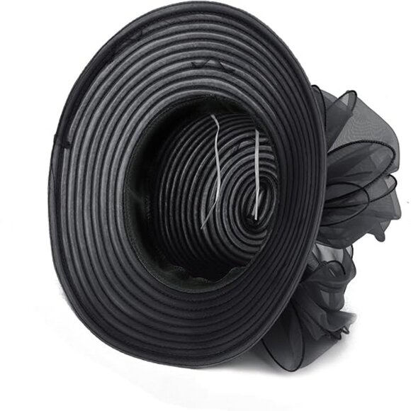 Women's Fashionable Dressy Church Hat Fascinator Bridal Tea Party Flower Wedding - Picture 4 of 8